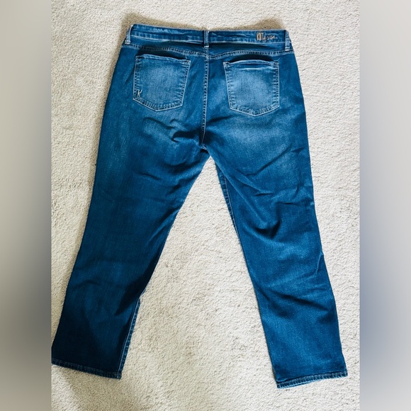 Kut from the Kloth Slim Straight Jeans in Deep Blue - Picture 2 of 6
